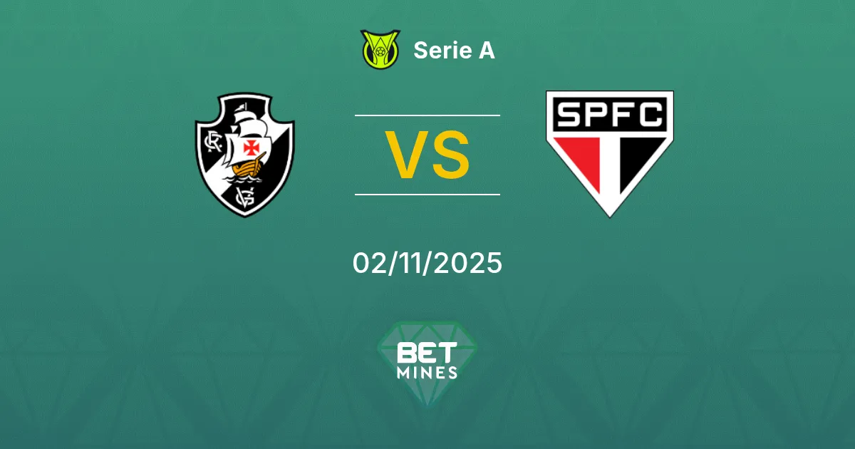 Vasco da Gama vs São Paulo Pronostico: Anteprima e Analisi del Match | Serie A 02-11-2025