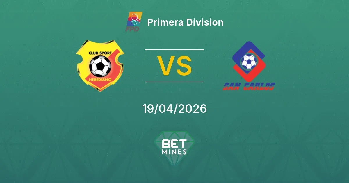 Herediano vs San Carlos Pronostico: Anteprima e Analisi della Partita | Primera Division 19-04-2026