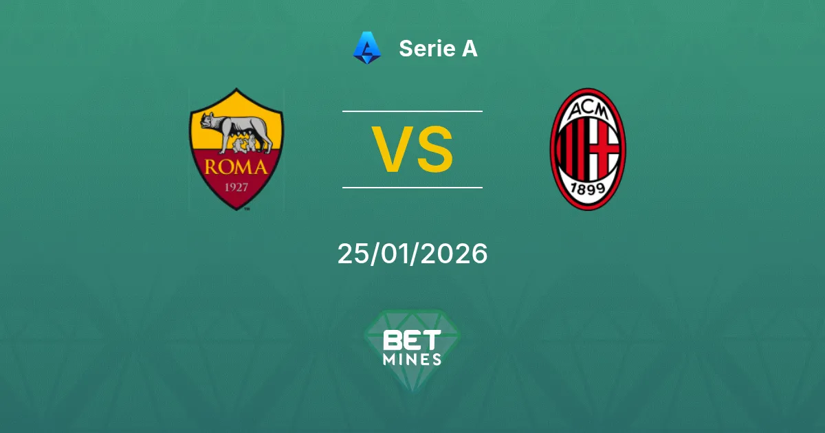 Roma vs AC Milan Prediction: Match Preview and Analysis | Serie A 25-01-2026