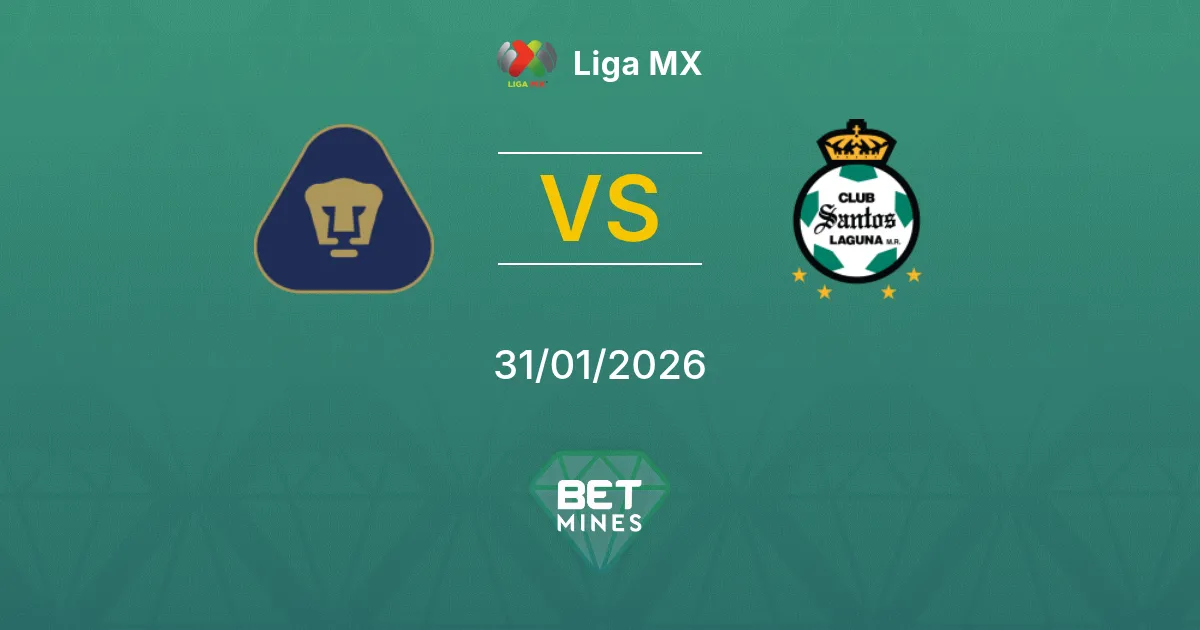 Pumas UNAM vs Santos Laguna Prediction: Match Preview and Analysis | Liga MX 31-01-2026