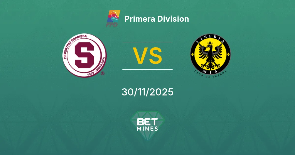 Deportivo Saprissa vs Municipal Liberia Prediction: Match Preview and Analysis | Primera Division 30-11-2025