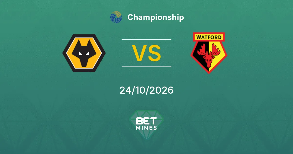 Wolverhampton Wanderers x Watford Palpite: prévia e análise da partida | Championship 24-10-2026