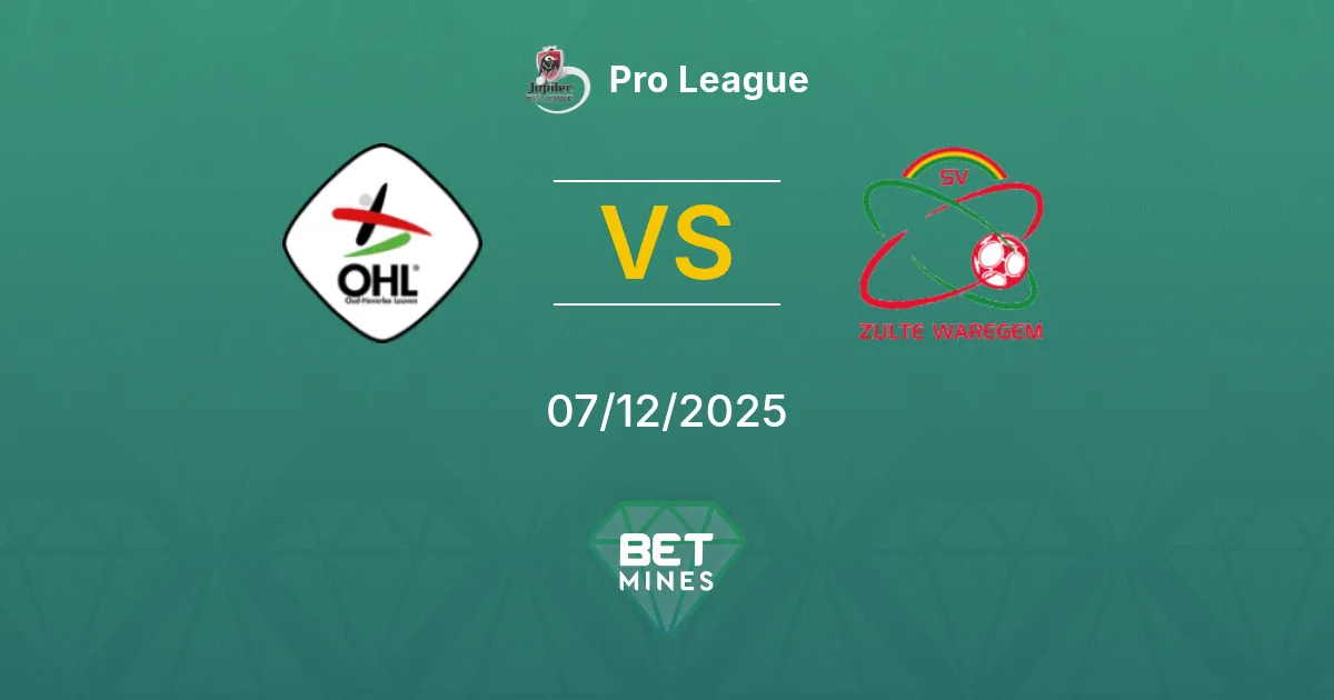 OH Leuven vs Zulte-Waregem Prediction: Match Preview and Analysis | Pro League 07-12-2025