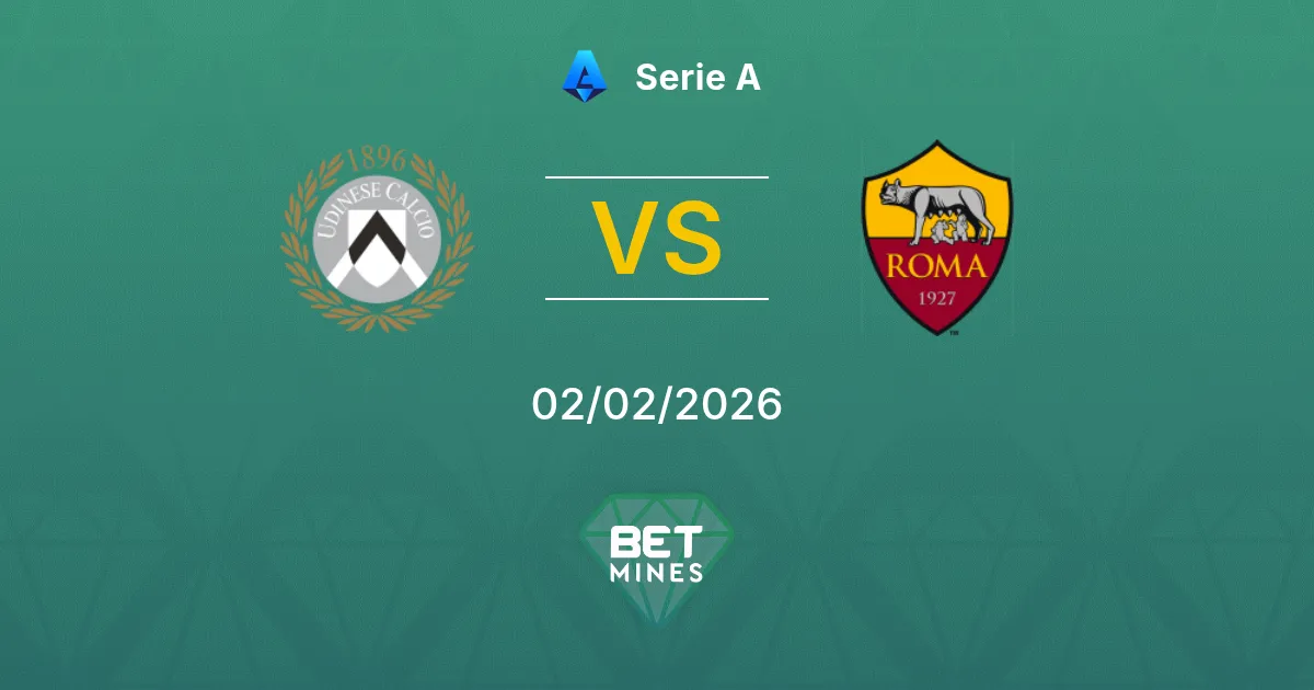 Udinese vs Roma Prediction: Match Preview and Analysis | Serie A 02-02-2026