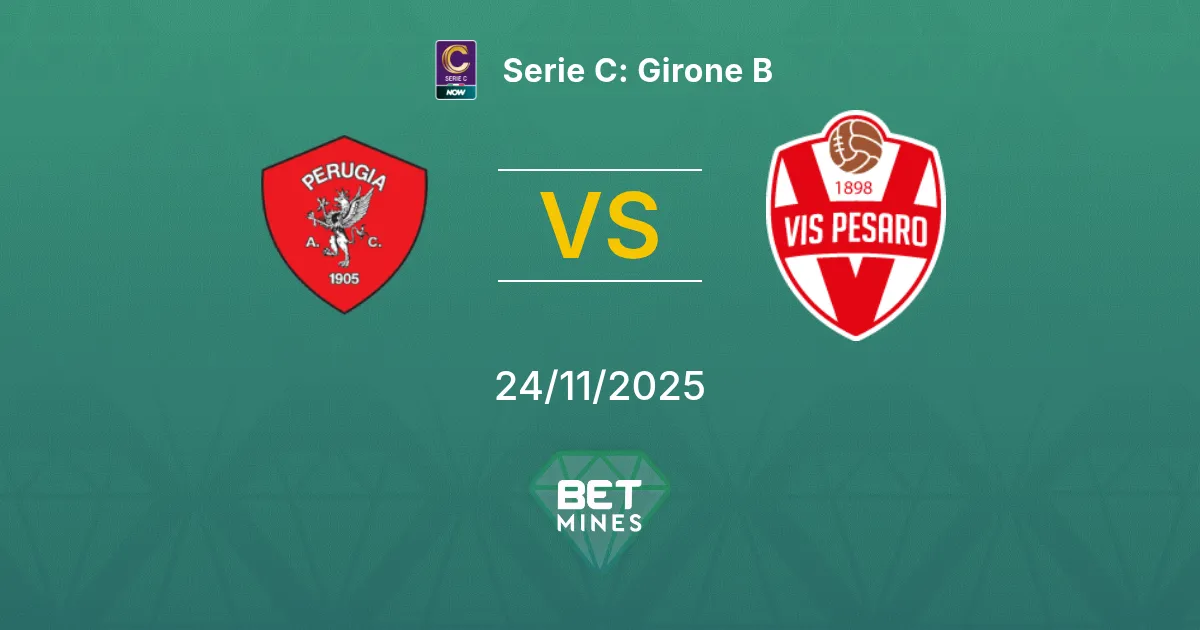 Perugia vs Vis Pesaro Prediction: Match Preview and Analysis | Serie C: Girone B 24-11-2025