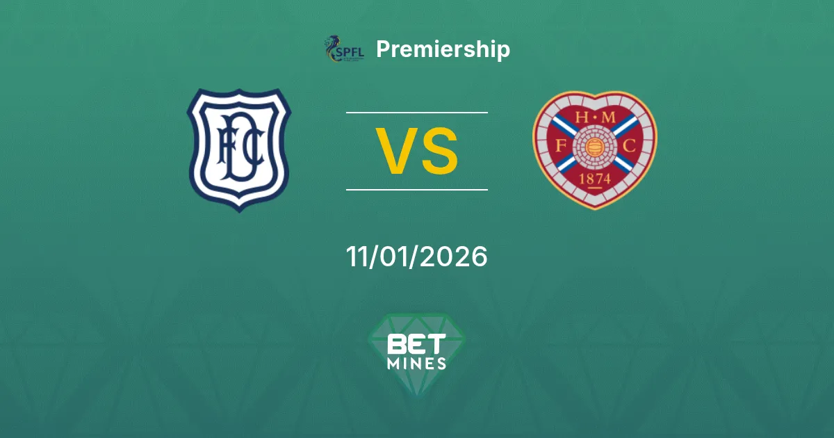 Dundee vs Hearts Pronostico: Anteprima e Analisi della Partita | Premiership 11-01-2026