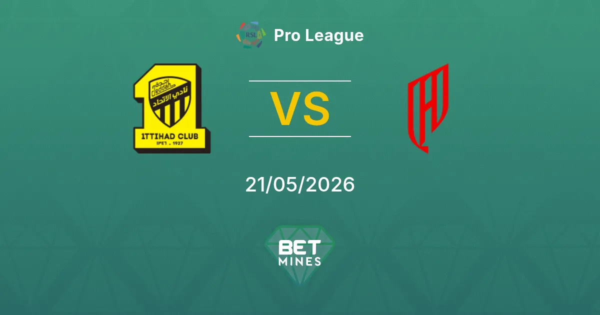 Al Ittihad x Al-Qadsiah Palpite: Prévia e Análise da Partida | Pro League 21-05-2026