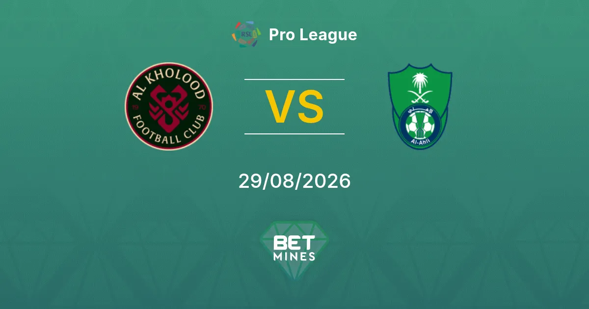 Al Kholood vs Al Ahli Prediction: Match Preview and Analysis | Pro League 29-08-2026