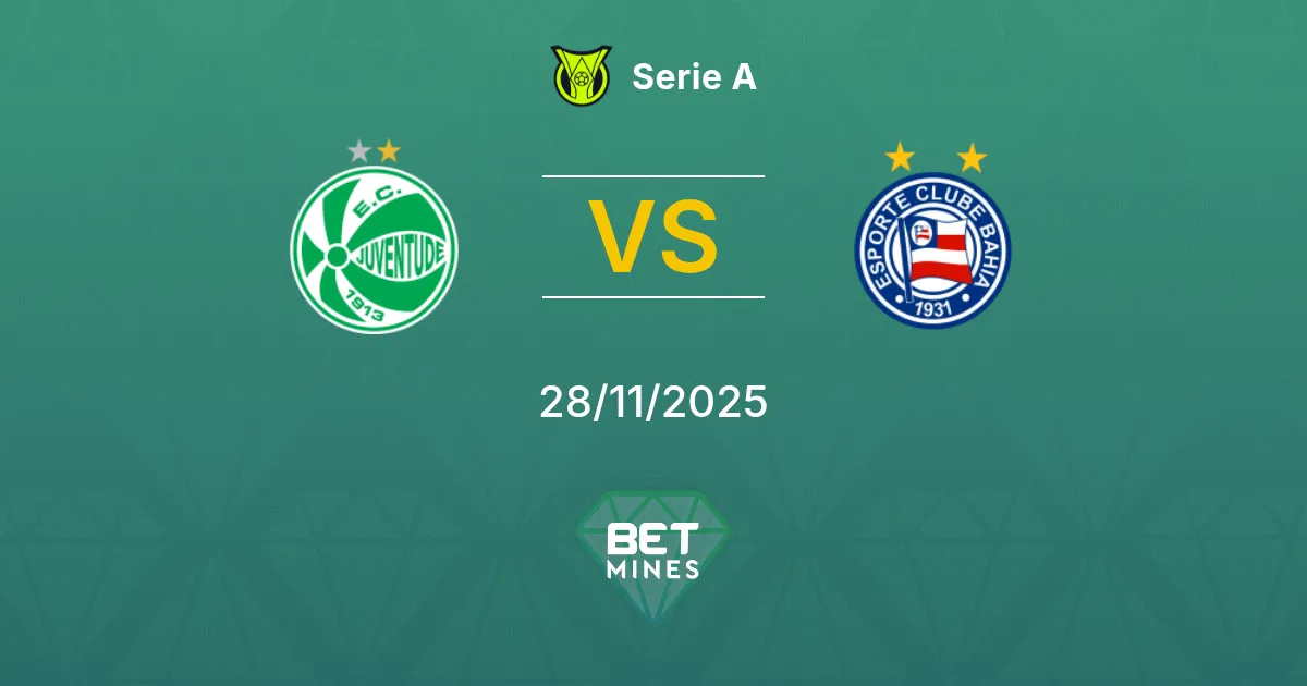 Juventude vs Bahia Prediction: Match Preview and Analysis | Serie A 28-11-2025