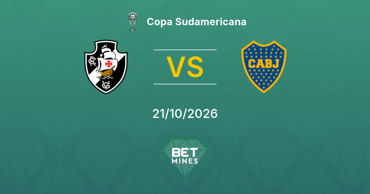 Vasco da Gama vs Boca Juniors Prediction: Match Preview and Analysis | Copa Sudamericana 21-10-2026