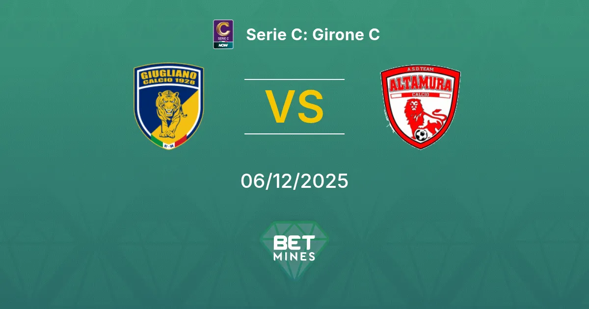 SSC Giugliano vs Team Altamura Prediction: Match Preview and Analysis | Serie C: Girone C 06-12-2025