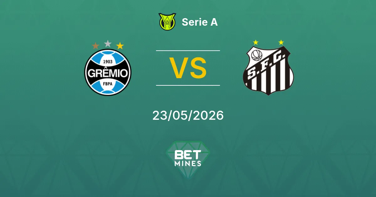Grêmio x Santos Palpite: Prévia e Análise da Partida | Série A 23-05-2026