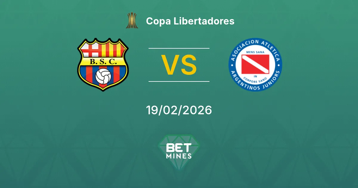 Barcelona Guayaquil vs Argentinos Juniors Pronostic : Aperçu et Analyse du Match | Copa Libertadores 19-02-2026