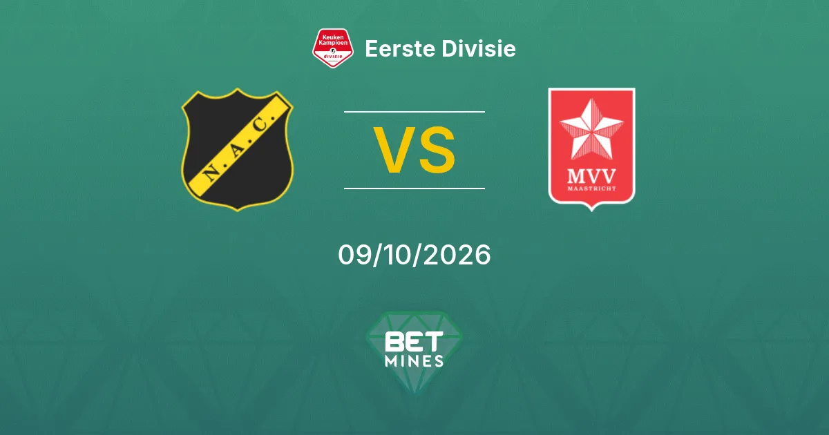 NAC Breda vs MVV Maastricht Prediction: Match Preview and Analysis | Eerste Divisie 09-10-2026