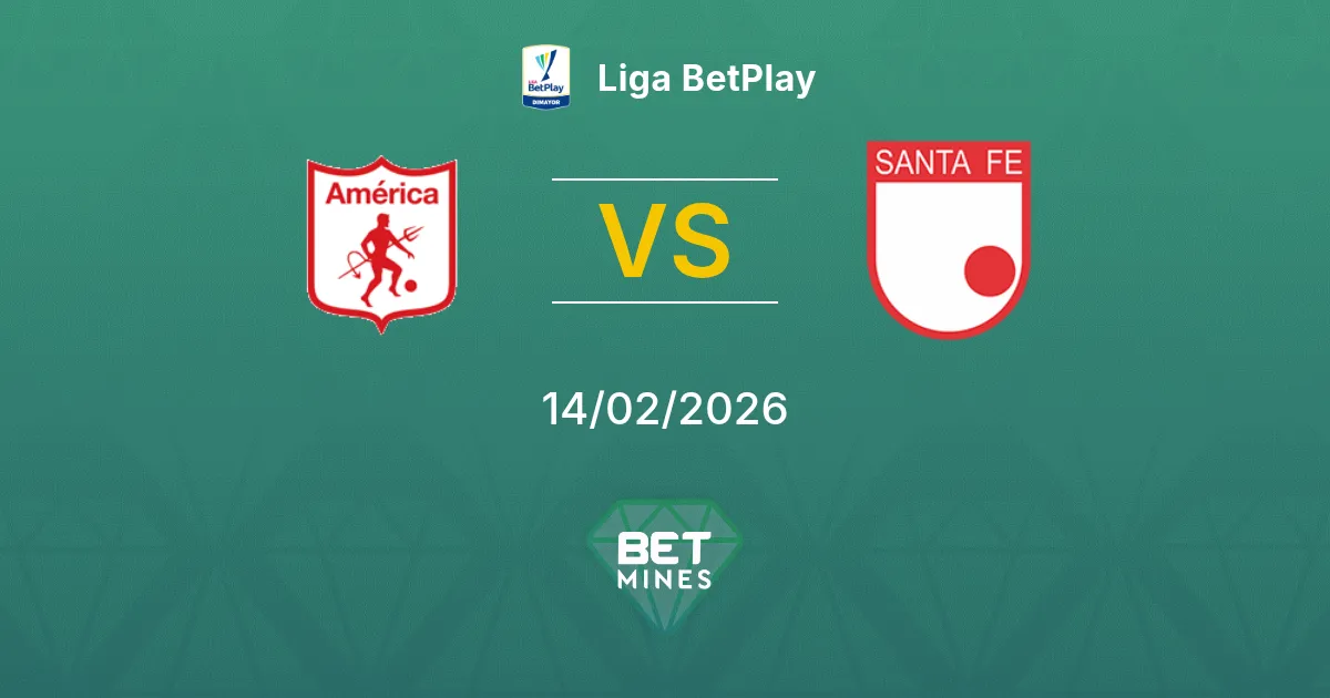 América de Cali vs Santa Fe Prediction: Match Preview and Analysis | Liga BetPlay 14-02-2026