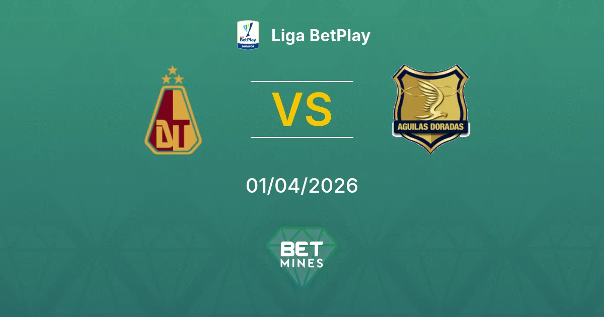 Deportes Tolima vs Rionegro Águilas Pronostico: Anteprima e Analisi della Partita | Liga BetPlay 01-04-2026