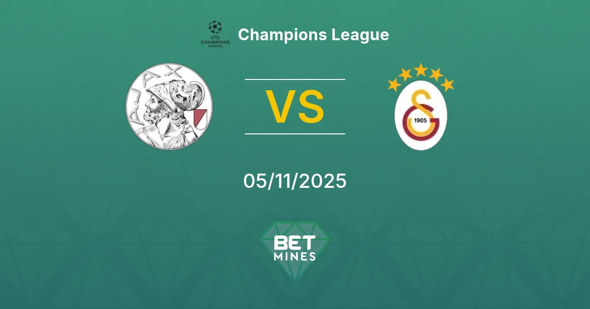 Ajax vs Galatasaray Prediction: Match Preview and Analysis | Champions League 05-11-2025