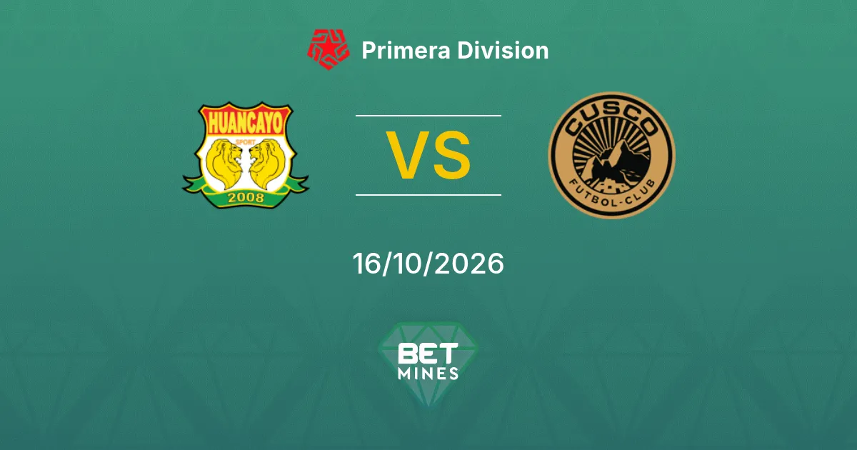 Sport Huancayo vs Cusco FC