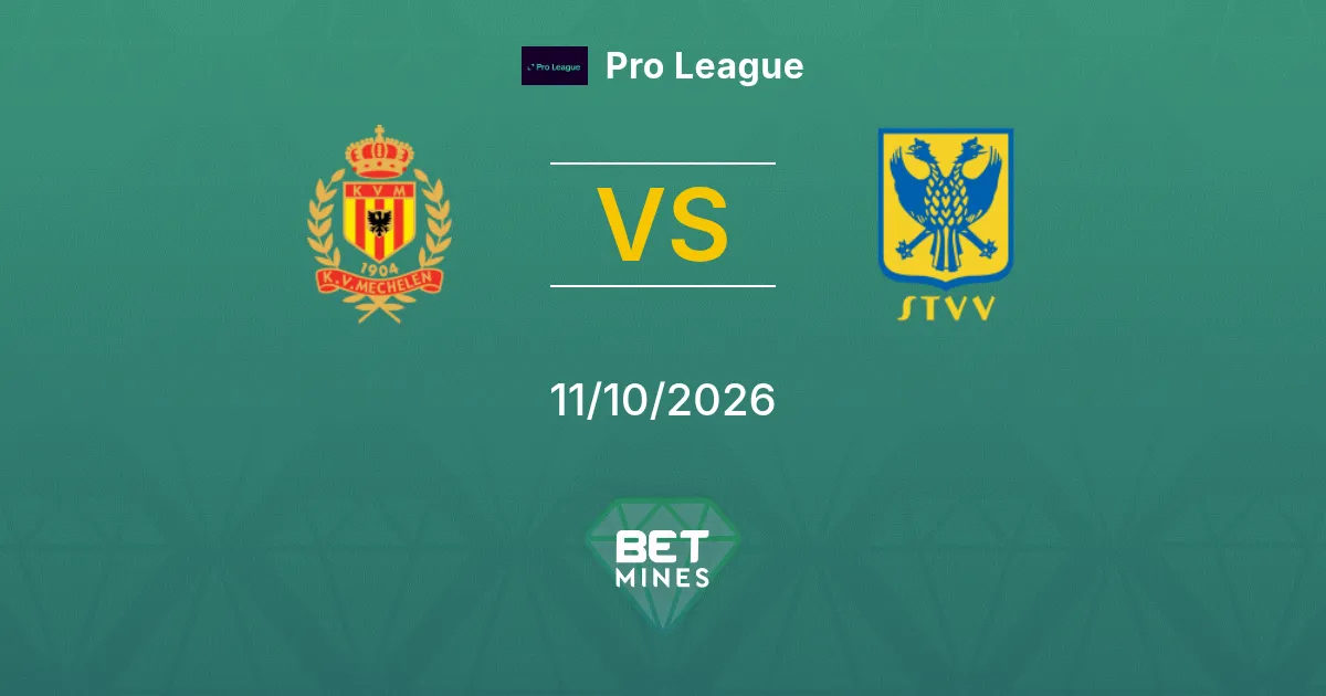 Mechelen vs Sint-Truiden Prediction: Match Preview and Analysis | Pro League 11-10-2026