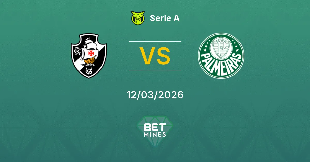 Vasco da Gama vs Palmeiras Prediction: Match Preview and Analysis | Serie A 12-03-2026