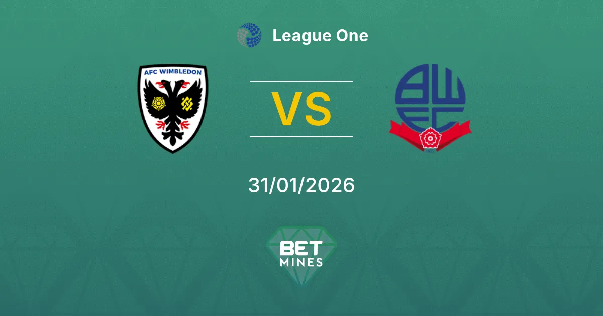 AFC Wimbledon vs Bolton Wanderers Prediction: Match Preview and Analysis | League One 31-01-2026