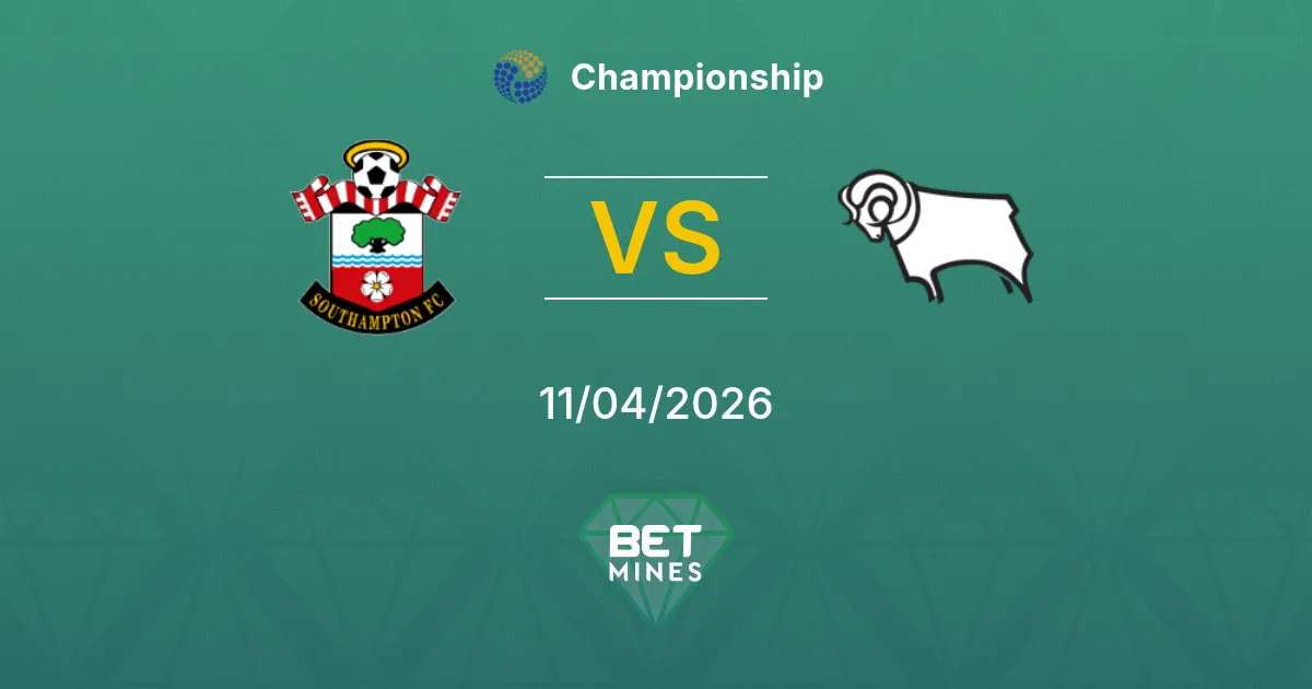 Southampton vs Derby County Pronóstico: Previa y Análisis del Partido | Championship 11-04-2026