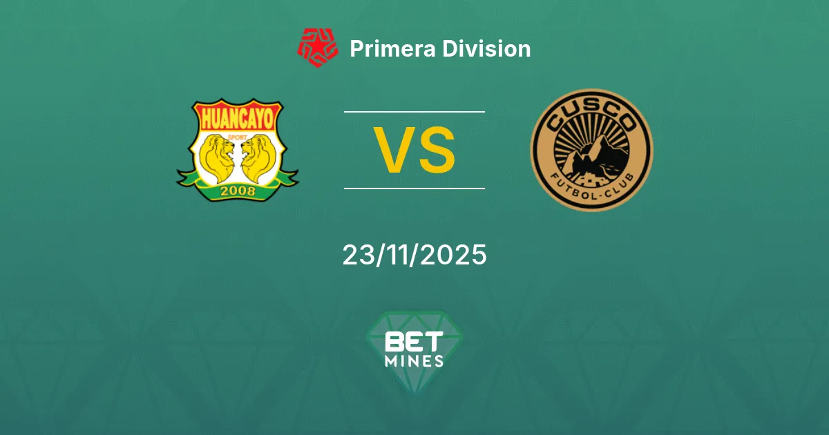 Sport Huancayo vs Cusco FC Prediction: Match Preview and Analysis | Primera Division 23-11-2025