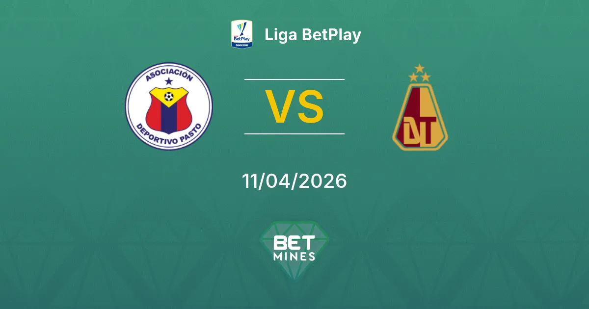 Deportivo Pasto vs Deportes Tolima Pronóstico: Previa y Análisis del Partido | Liga BetPlay 11-04-2026