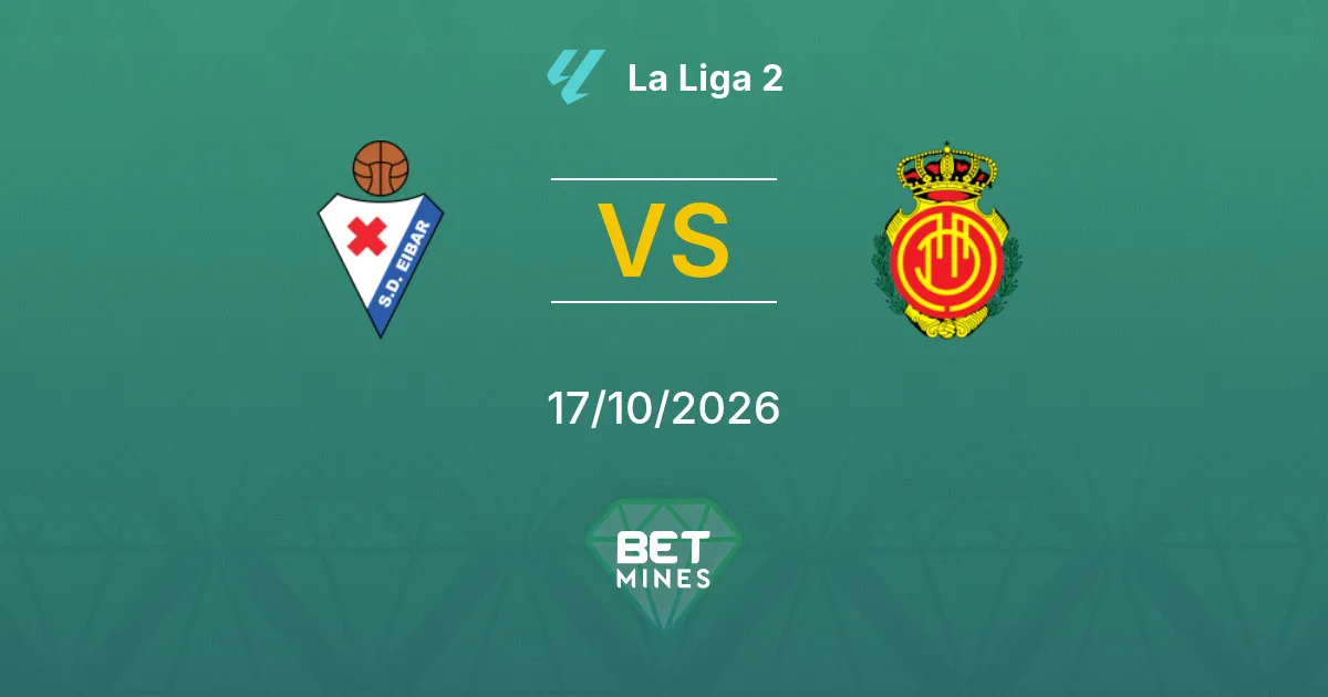 Palpite SD Eibar x Mallorca: prévia e análise da partida | La Liga 2 17-10-2026