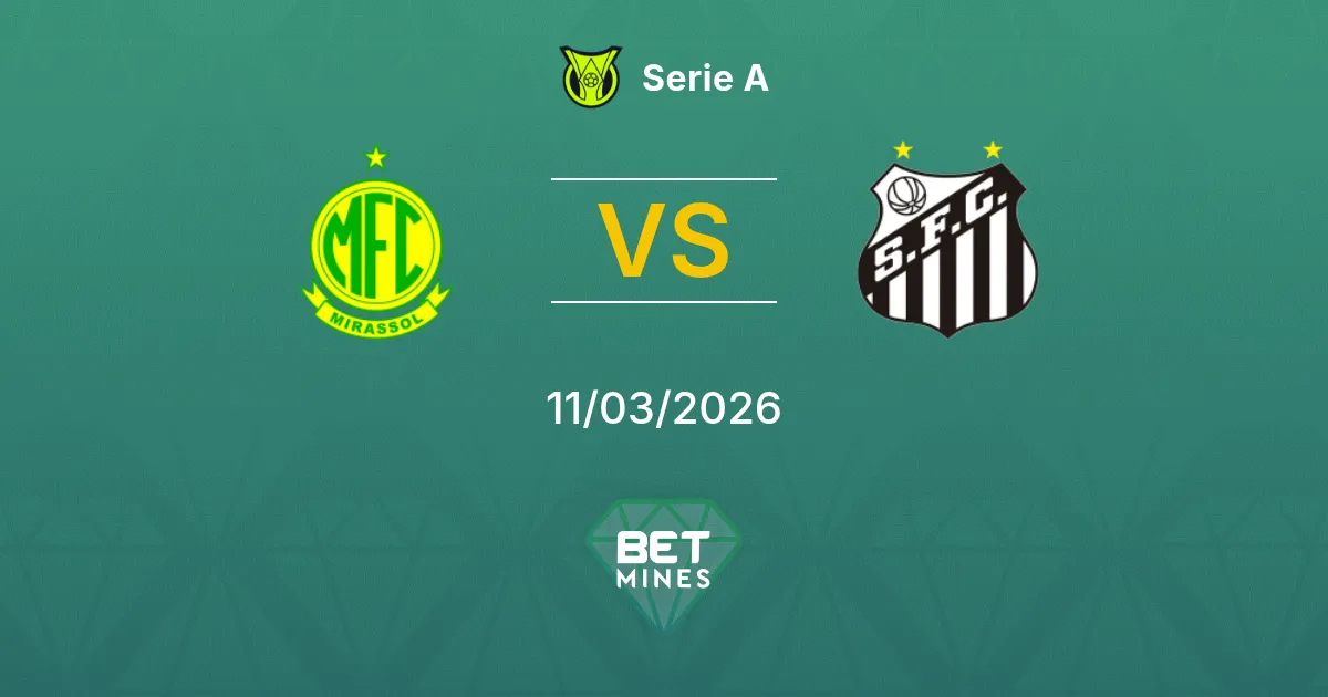 Mirassol vs Santos Prediction: Match Preview and Analysis | Serie A 11-03-2026