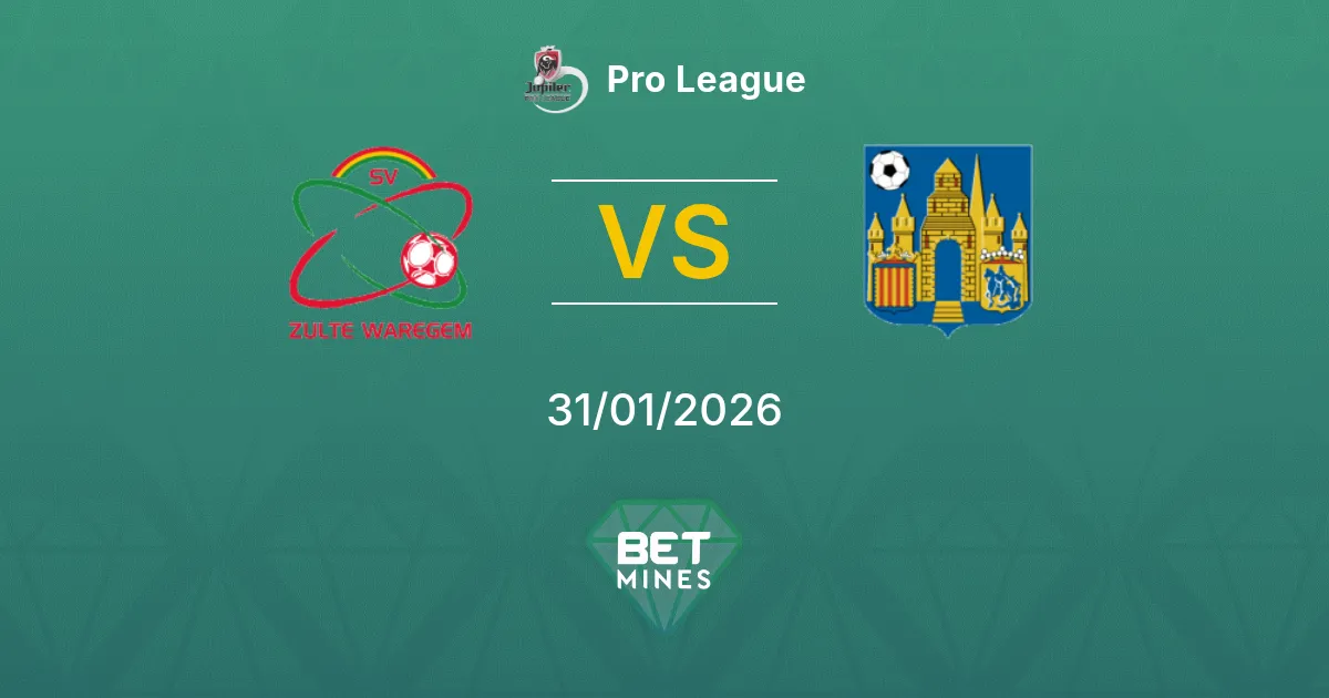 Zulte-Waregem vs Westerlo Prediction: Match Preview and Analysis | Pro League 31-01-2026