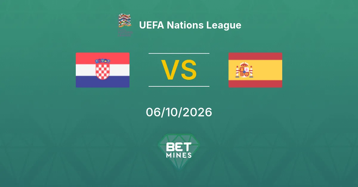 Croacia vs España Pronóstico: previa y análisis del partido | UEFA Nations League 06-10-2026
