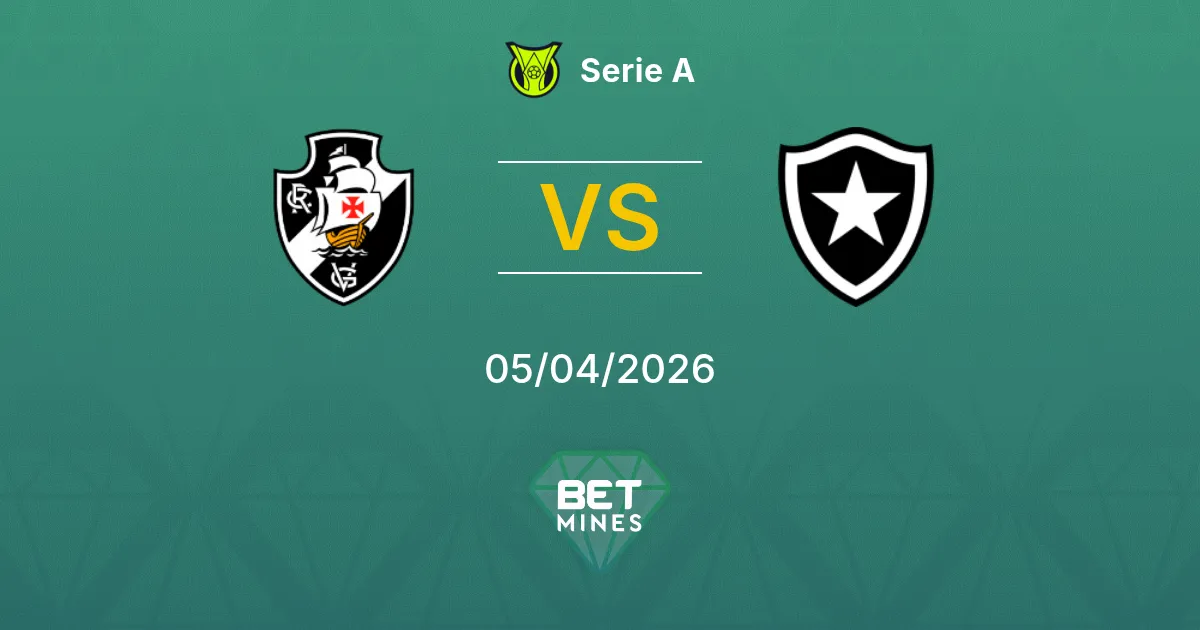 Vasco da Gama vs Botafogo Pronóstico: Previa y Análisis del Partido | Serie A 05-04-2026