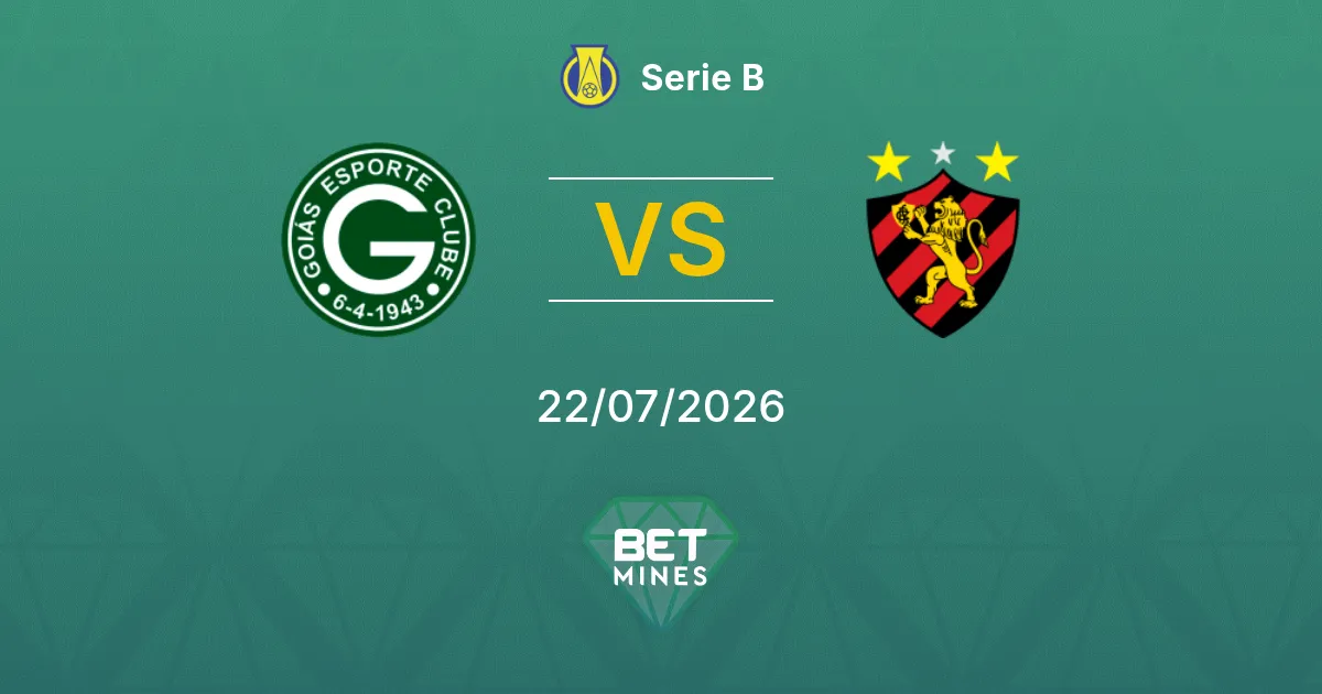 Goiás vs Sport Recife Prediction: Match Preview and Analysis | Serie B 22-07-2026