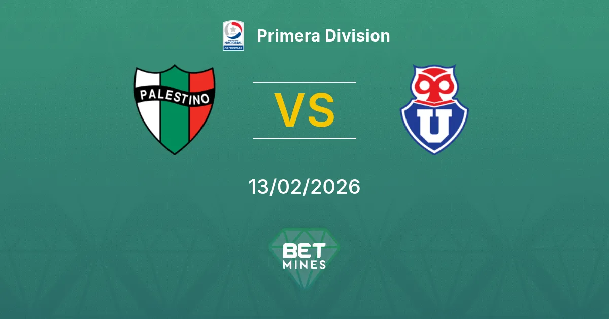 Palestino vs Universidad Chile Prediction: Match Preview and Analysis | Primera Division 13-02-2026