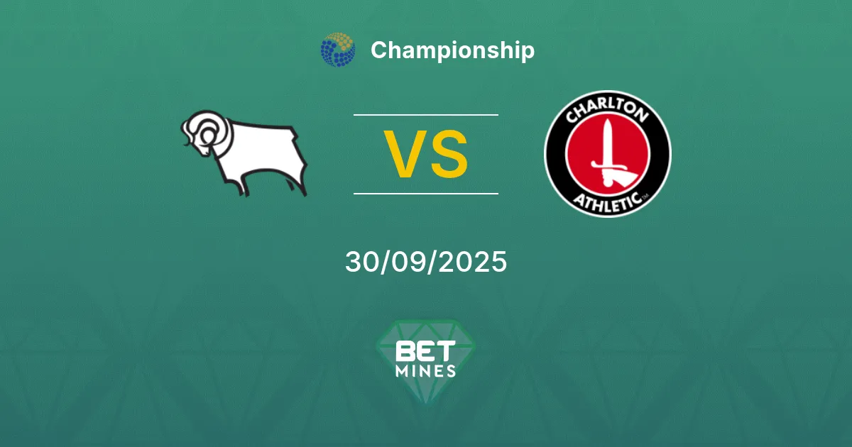 Derby County vs Charlton Athletic Pronostic : Aperçu et Analyse du Match | Championship 30-09-2025