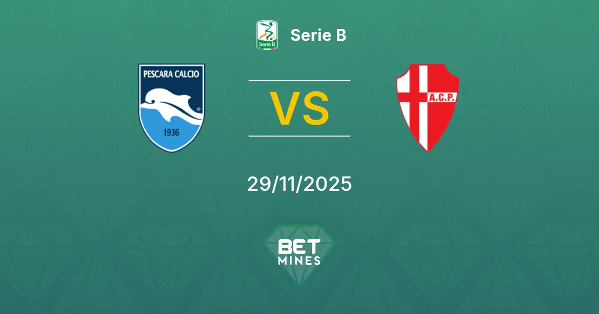 Pescara vs Calcio Padova Prediction: Match Preview and Analysis | Serie B 29-11-2025
