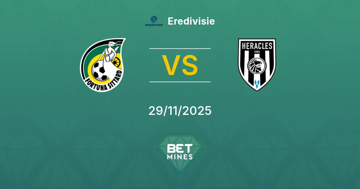 Fortuna Sittard vs Heracles Almelo Prediction: Match Preview and Analysis | Eredivisie 29-11-2025