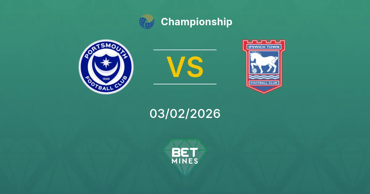 Portsmouth vs Ipswich Town Prediction: Match Preview and Analysis | Championship 03-02-2026