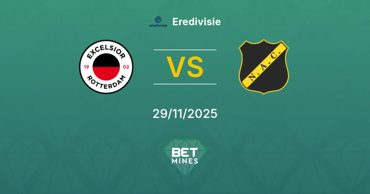 Excelsior vs NAC Breda Prediction: Match Preview and Analysis | Eredivisie 29-11-2025