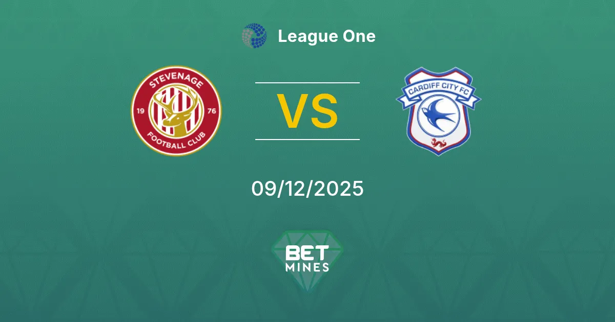 Stevenage vs Cardiff City Pronostic : Aperçu et Analyse du Match | League One 09-12-2025