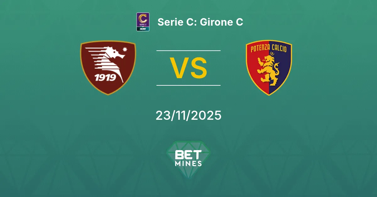 Salernitana vs Potenza Calcio Prediction: Match Preview and Analysis | Serie C: Girone C 23-11-2025