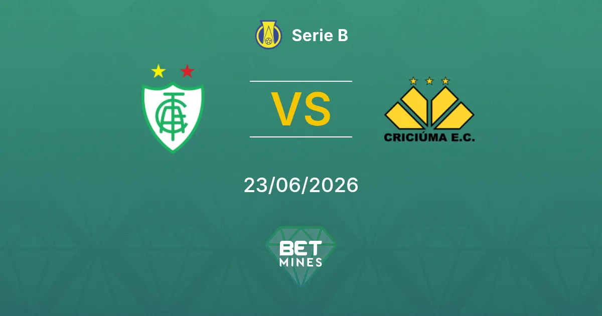 América Mineiro x Criciúma Palpite: Prévia e Análise da Partida | Série B 23-06-2026