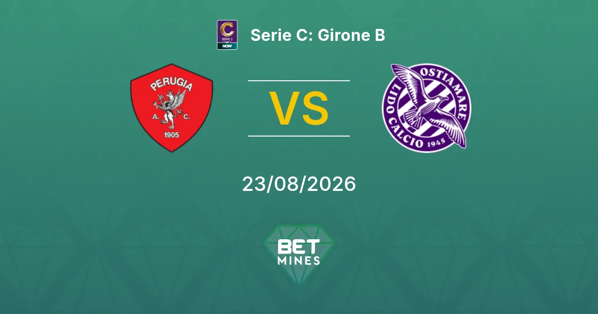 Palpite Perugia x Ostia Mare Lidocalcio: Prévia e Análise da Partida | Serie C: Girone B 23-08-2026