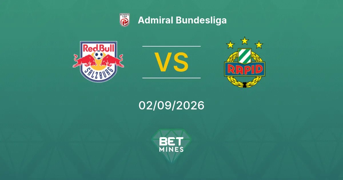 Pronostico Salisburgo vs SK Rapid: Anteprima e Analisi della Partita | Admiral Bundesliga 02-09-2026