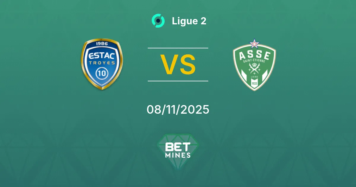 Troyes vs Saint-Étienne Prediction: Match Preview and Analysis | Ligue 2 08-11-2025