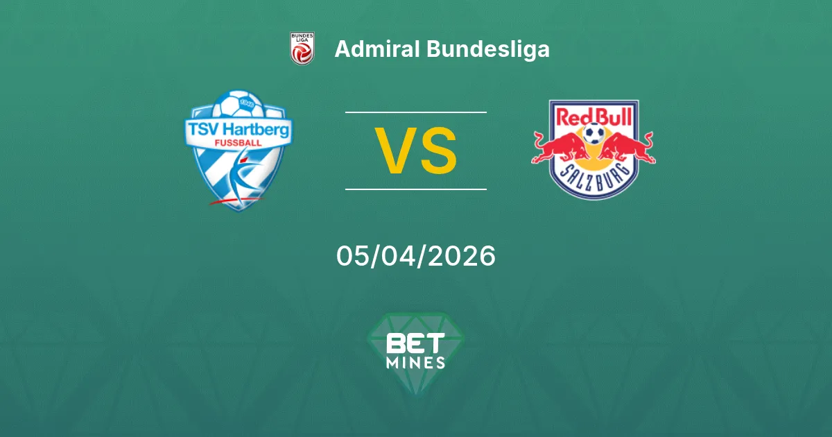 Hartberg vs Salzburgo Pronóstico: Previa y Análisis del Partido | Admiral Bundesliga 05-04-2026