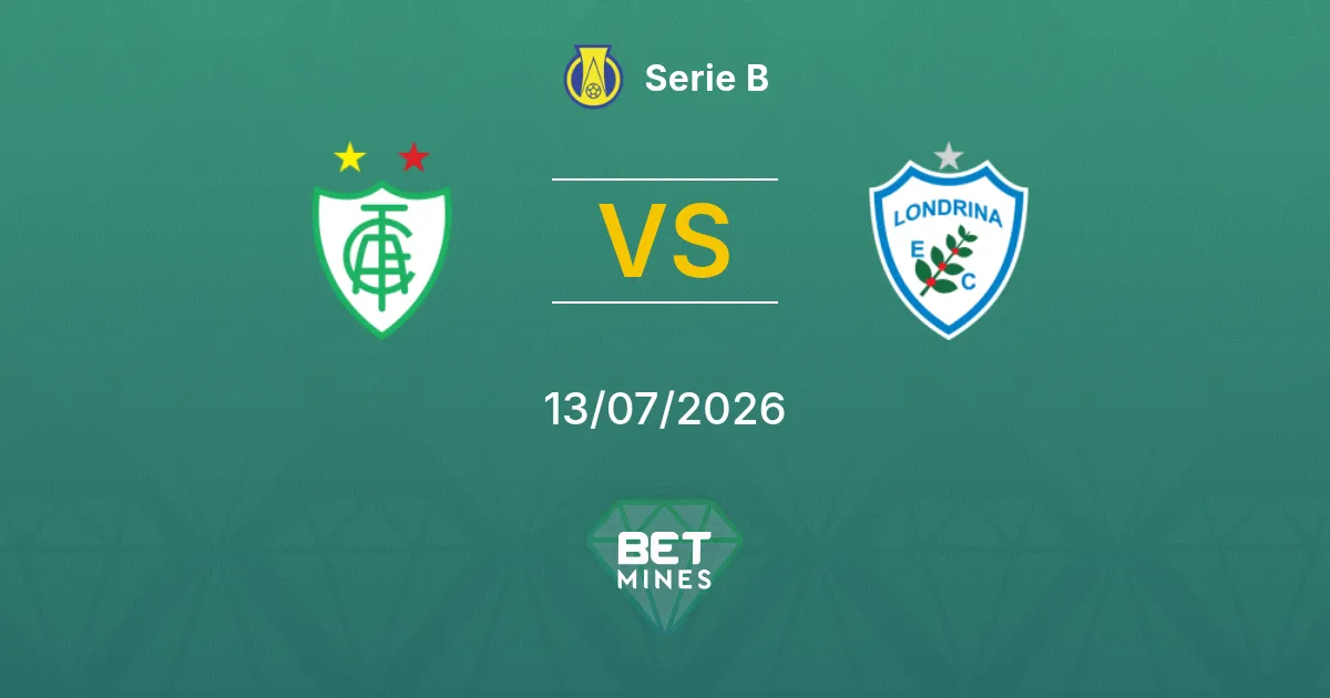América Mineiro x Londrina Palpite: Prévia e Análise do Jogo | Série B 13-07-2026