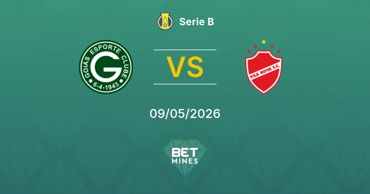 Goiás vs Vila Nova Pronóstico: Previa y Análisis del Partido | Serie B 09-05-2026