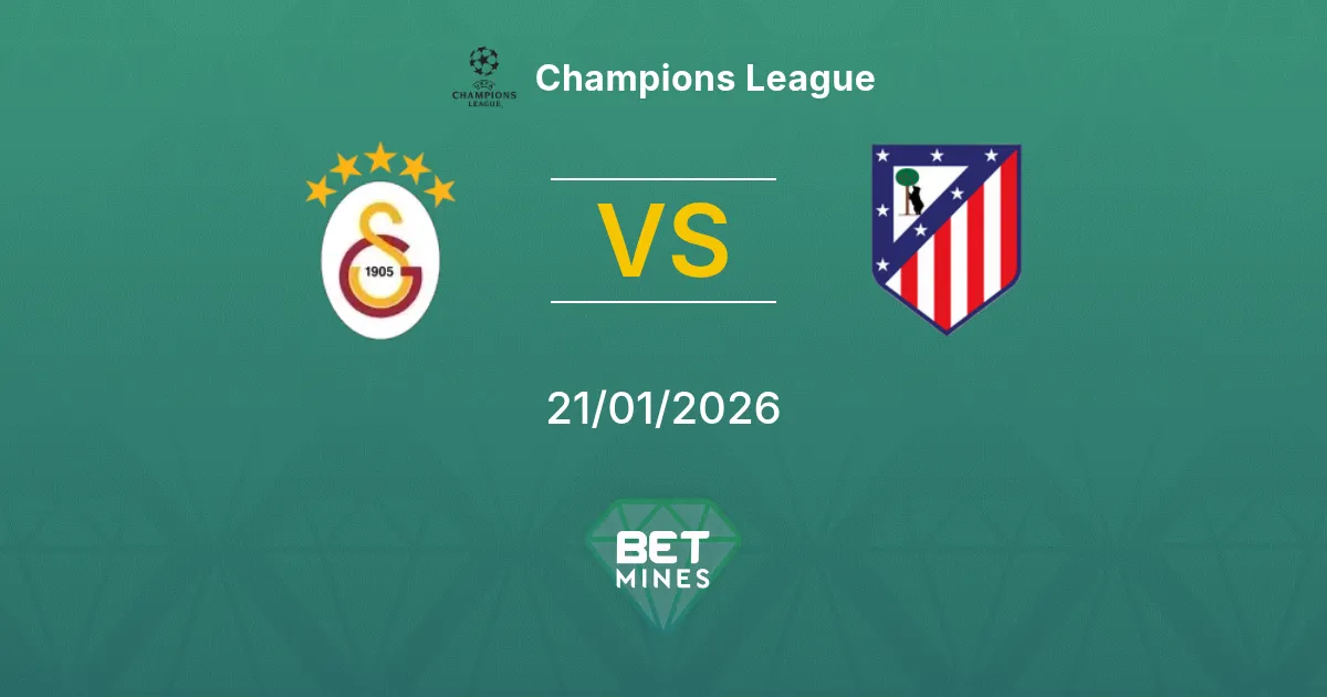 Galatasaray vs Atlético Madrid Prediction: Match Preview and Analysis | Champions League 21-01-2026